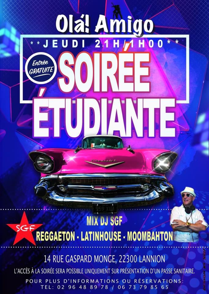 SalsaGodfather's tweet photo. Ce soir, Jeudi 2 déc, 21h-1h “Soirée étudiante"A partager avec les étudiants de Lannion. Ola’Amigo, 14 Rue Gaspard Monge, Lannion
#soiréeétudiante #jeudi #reggaeton #dembow #latinhouse #moombahton #clubhit #olaamigo #restaurant #lounge #bar #dansant #djsgf #Lannion #bretagne #fr https://t.co/yCAFNlsW3X