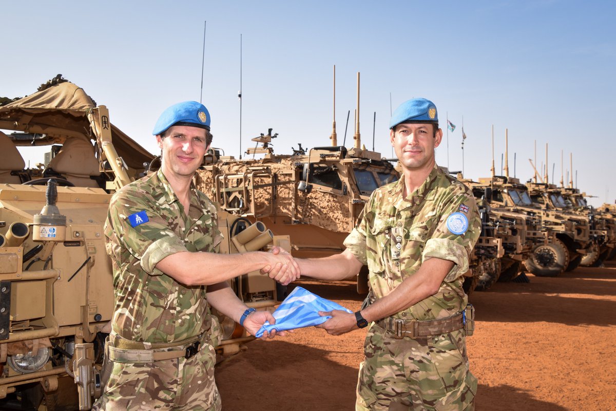 TheWelshCavalry's tweet image. The Welsh Cavalry have now taken command of the Long Range Reconnaissance Group in #Mali after a Transfer of Authority Parade with 2nd Bn The Royal Anglian Regiment.

Op NEWCOMBE is the UK's peacekeeping contribution to MINUSMA.

#firstandforemost 
#outinfront 
#thewelshcavalry