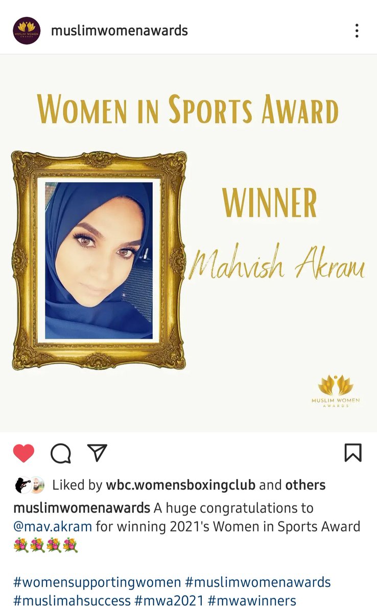 Thank you for putting together and celebrating phenomenal women and their talent and achievements. Fantastic evening 🎉👏🏻 @muslimwomenawards