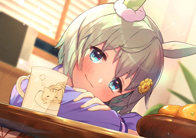 #ウマ娘 
#セイウンスカイ
覗き見 