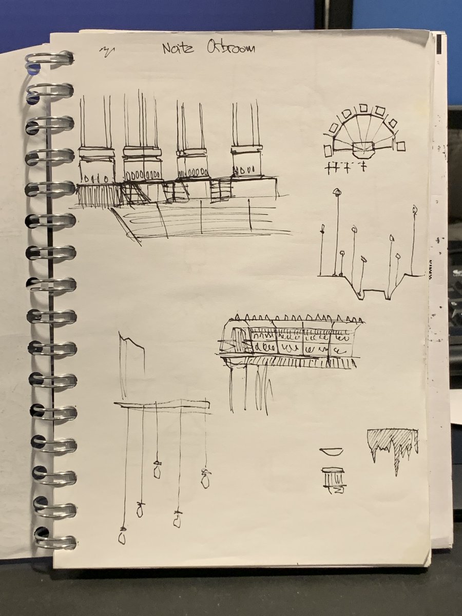 antti_tiihonen's tweet photo. Needed something to draw on so I stumbled on the sketchbook I used on @NollaGames Noita when working remotely. Here's some concepts and sketches that might be interesting to fans of the game.

1/6 Fungi Cave backgrounds and props. Orb Room bg. Meeting notes. https://t.co/SgtAC1EShf