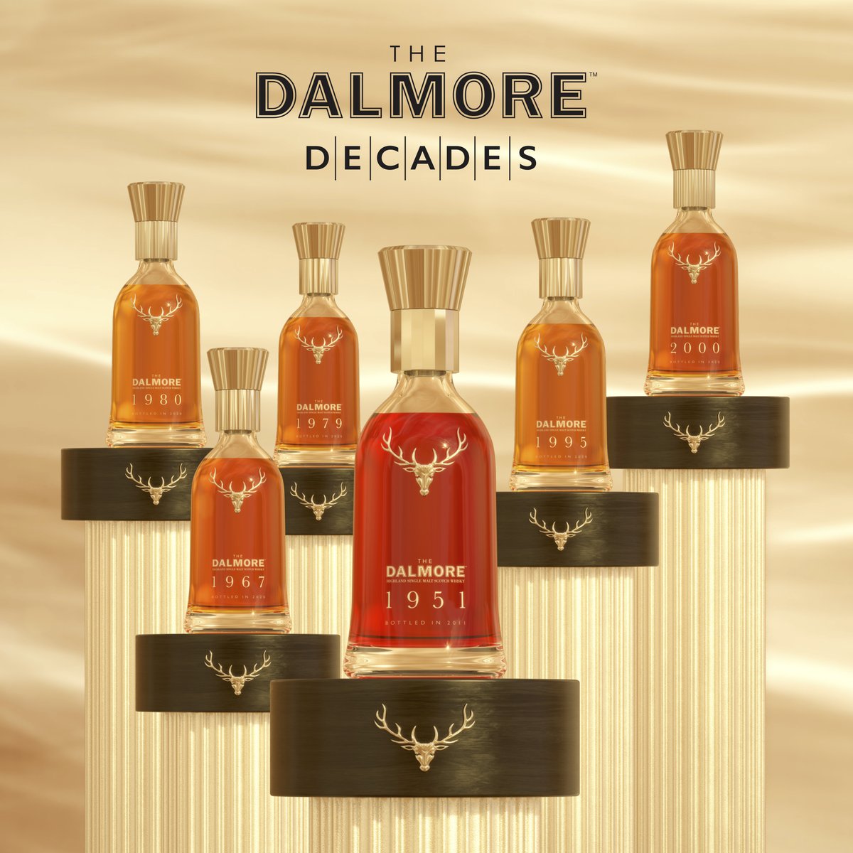 The Dalmore Decades No.6 Collection is a truly unique, one-of-one set of six Decades single malts. Each decanter encapsulates a story of The Dalmore’s relentless pursuit of excellence. #dalmore #dalmorewhisky #dalmoredecades #thedalmore