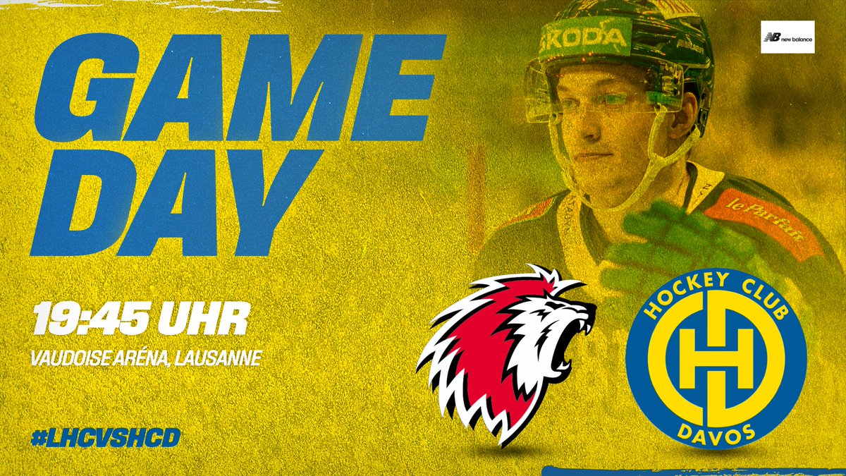 HCD_offiziell's tweet photo. 🚨 GAMEDAY 🆚 @lausannehc
🏟️ Vaudoise Aréna, Lausanne
🙋 19:45h
📰 Vorschau: https://t.co/A2obuYeoLR
📲 Liveticker mit Tippspiel: https://t.co/A2obuYeoLR
📺 @MySports_CH 3
#⃣ #LHCvsHCD
🤝 @newbalance
#HCD #DieEisheimischen 💛💙 https://t.co/sbDJQPhyOp