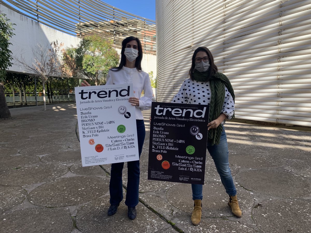 🔥¡Presentamos #Trend, un nuevo evento con la mejor música electrónica, talleres y charlas!
 
🗓18 de Diciembre.
⏰10:00 h - 23:59h
📍Palacio de congresos. Badajoz.
🎟️Entra gratis registrándote en la web (actividades disponibles hasta completar aforo)👇
trendbadajoz.xyz