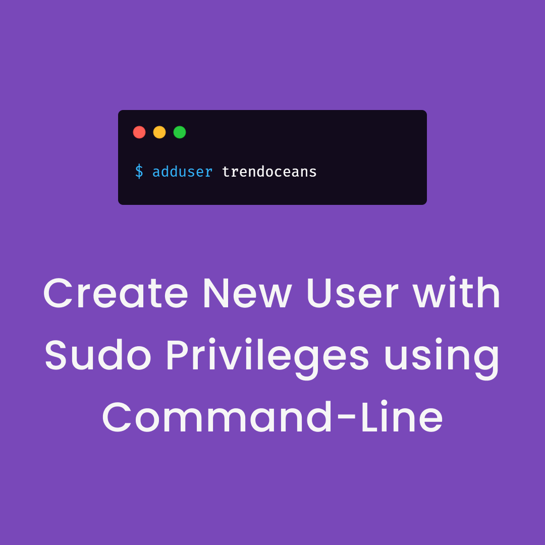 TrendOceans's tweet photo. Create New User with Sudo Privileges using Command-Line
Link: https://t.co/yd1fytsTOJ
#linux #linuxfan #linuxuser #linuxislove #linuxandchill #linuxisbetter #programmer #coder #developer #coding #programming #programminghumor #monday #linuxquestion #linuxuser https://t.co/HMGeeRP3DF