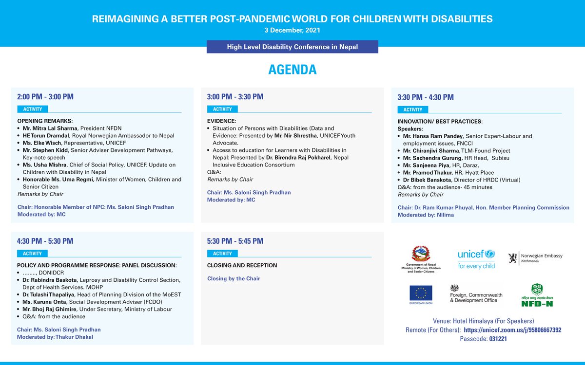 UshaMishra's tweet photo. Becuase was think a child with disability is a child with a different ability. We reaffirm our pledge to making Nepal a better place for all children. #unicef,#unicefnepal,#RNENEPAL,#EUNEPAL,#FCDONEPAL #NFDN,#disabilityday https://t.co/nsWbXpHx0y
