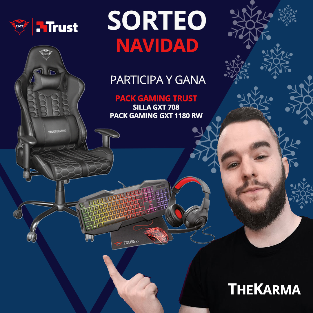 TheKaarma's tweet photo. 🚀KARMANOEL IS BACK🚀

Este año de la mano de @Trust_Spain 👀

💫SORTEO GAMING💫

🤝¡Menciona a tus colegas para que puedan ganar!🤝

Solo tienes que:

🤘🏻 Seguir a @Trust_Spain 
🤘🏻 Seguirme a mí
🤘🏻 Dar🔁 y ❤️ a este tweet

El sorteo es solo para España válido hasta el 25/12 
GL🍀 https://t.co/dsPT1REAej