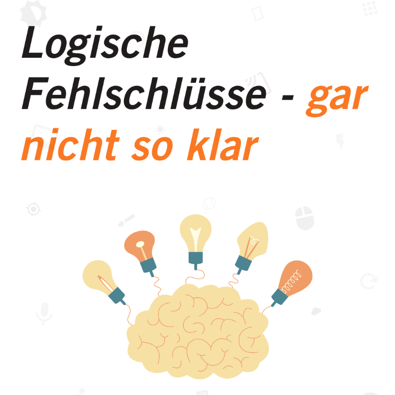 dbinteractive's tweet photo. #Scheinkausalität und #Zielscheibenfehler?! #LogischeFehlschlüsse werden genutzt, um #Diskussionen zu dominieren - öfter als wir denken. Wie das funktioniert? Auf Instagram und LinkedIn haben wir vier Beispiele für euch erklärt.