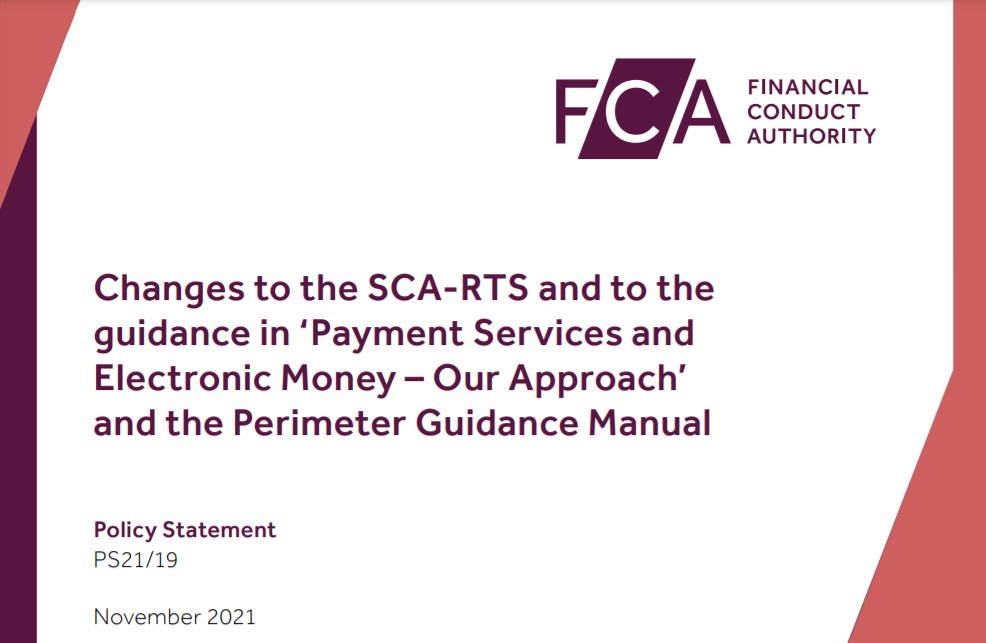 The <a href="/TheFCA/">Financial Conduct Authority</a> released a Policy Statment on the changes to the SCA-RTS.
➡️These changes not only aim to solve the 90-day problem in #openbanking but also bring changes to the fallback interface for banks. 
Click here to read the FCA Policy Statement -> lnkd.in/dMdERSwV