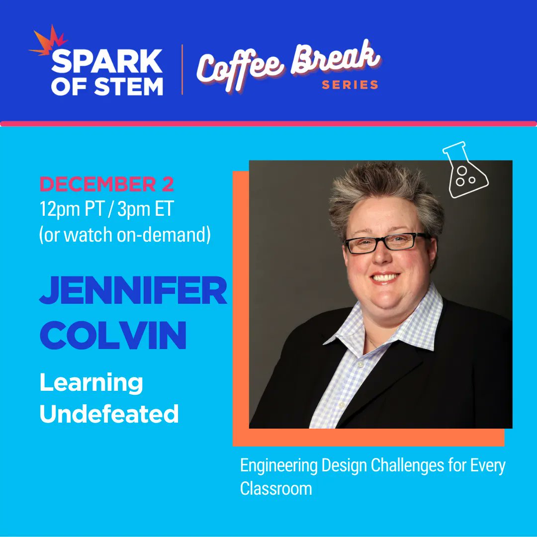 LearningUNDFTD's tweet photo. TODAY, 3 PM Eastern! Level up your classroom activities to engineering design challenges. Tune in to learn an adaptable framework to make any activity into an engineering challenge! https://t.co/fAjCx97ikI #SparkofSTEM @USAScienceFest https://t.co/pjfHSIYl1l