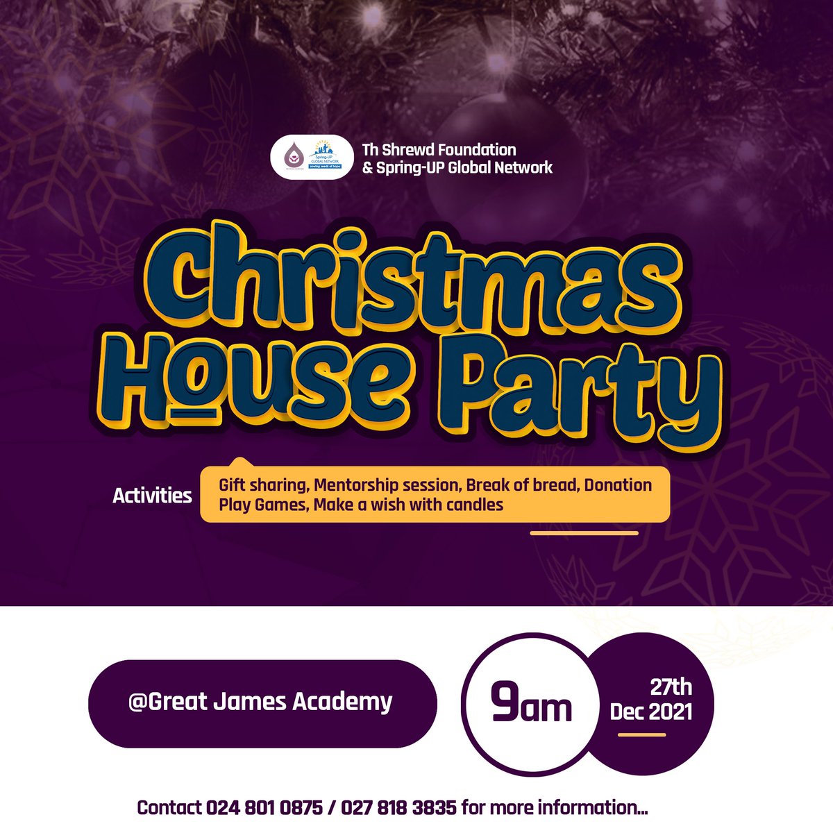 What are you doing this Christmas?

Join us share our blessings with children at the Great James Academy and Orphanage.