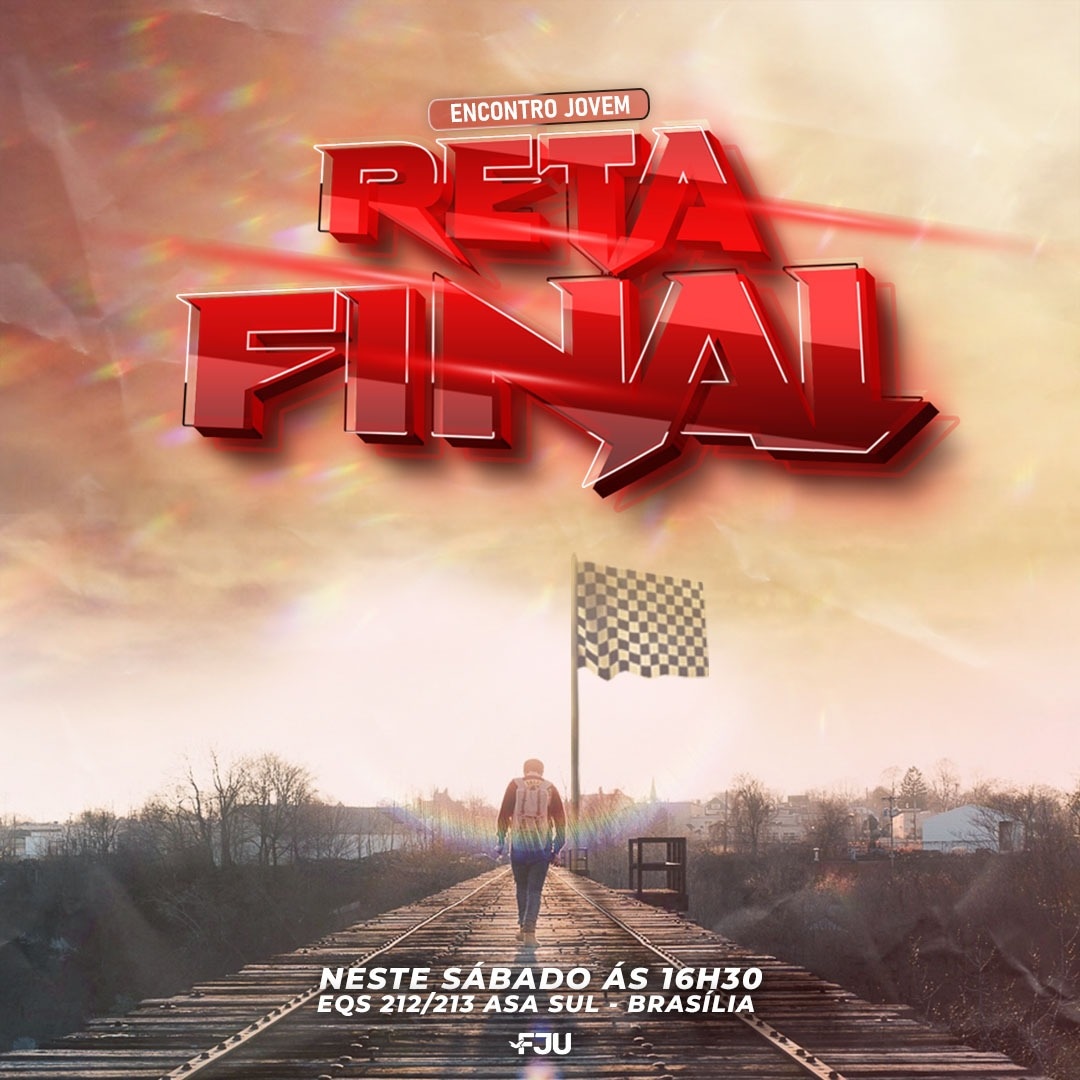 fjudfoficial's tweet photo. Estamos na 🏁 "RETA FINAL" 🏁 para acabar o ano e você não pode perder esse Encontro Jovem que será d➕!!!
#Fju
#FjuDF
#VemPraFju https://t.co/AJ53LNvR3i