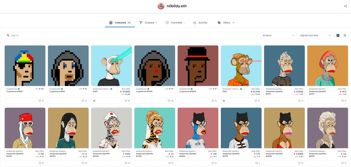 This wallet just minted 15 Mad Crocodiles! - 4 CryptoPunks and almost 6Mill worth of NFTs!

#nftcollector #NFTartists #NFTCommmunity #NFTLAUNCH