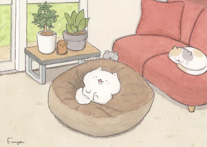 ぽんちゃんをダメにするソファ 