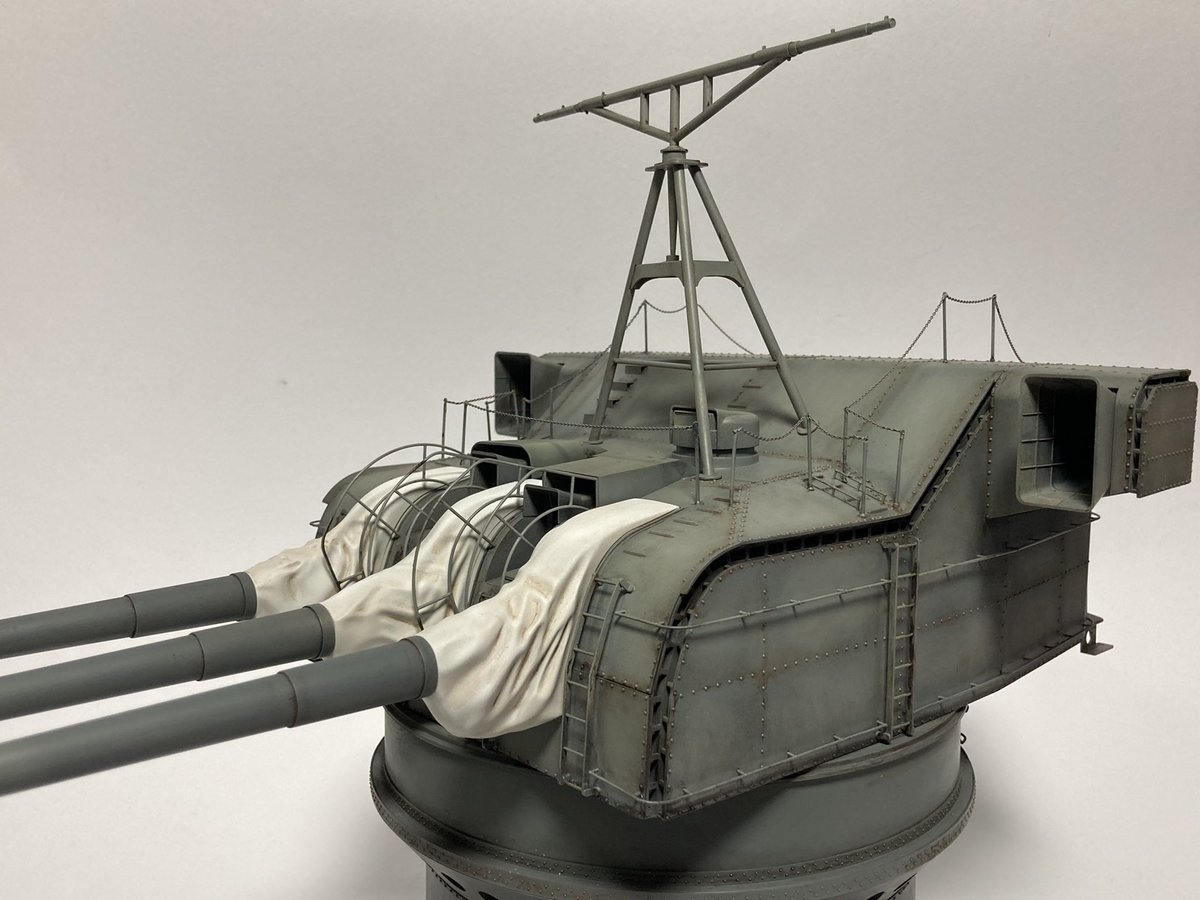 タコム 1／35 大和3年式60口径15.5cm副砲完成しました！ 前回の主砲