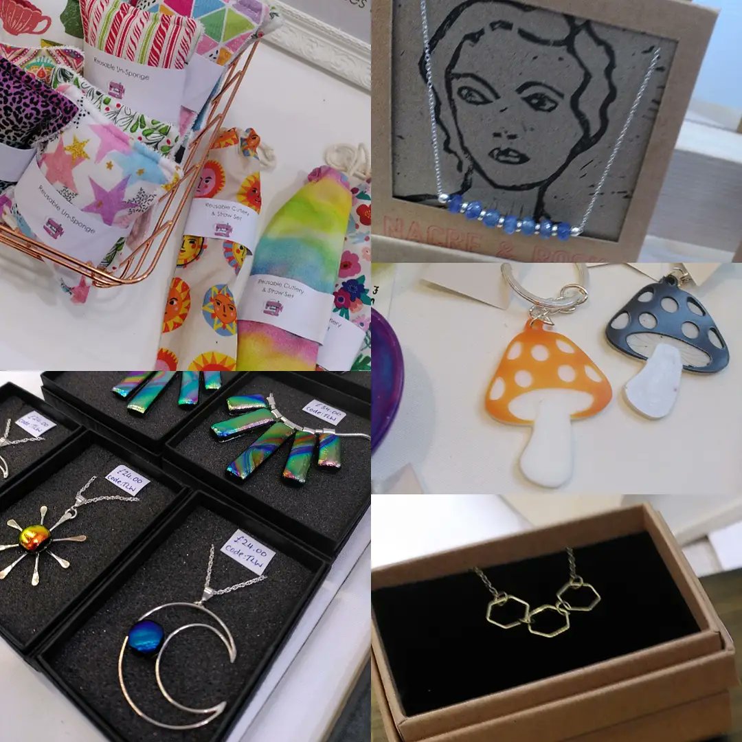 Flyttamouse's tweet photo. I'm all set up in the Pop Up shop at @PHMMcr with @EtsyMCR - here's a glimpse of what some of my fellow makers are selling. Open now  till Sunday! #manchestermakers #justacard https://t.co/HqIuGb97cY