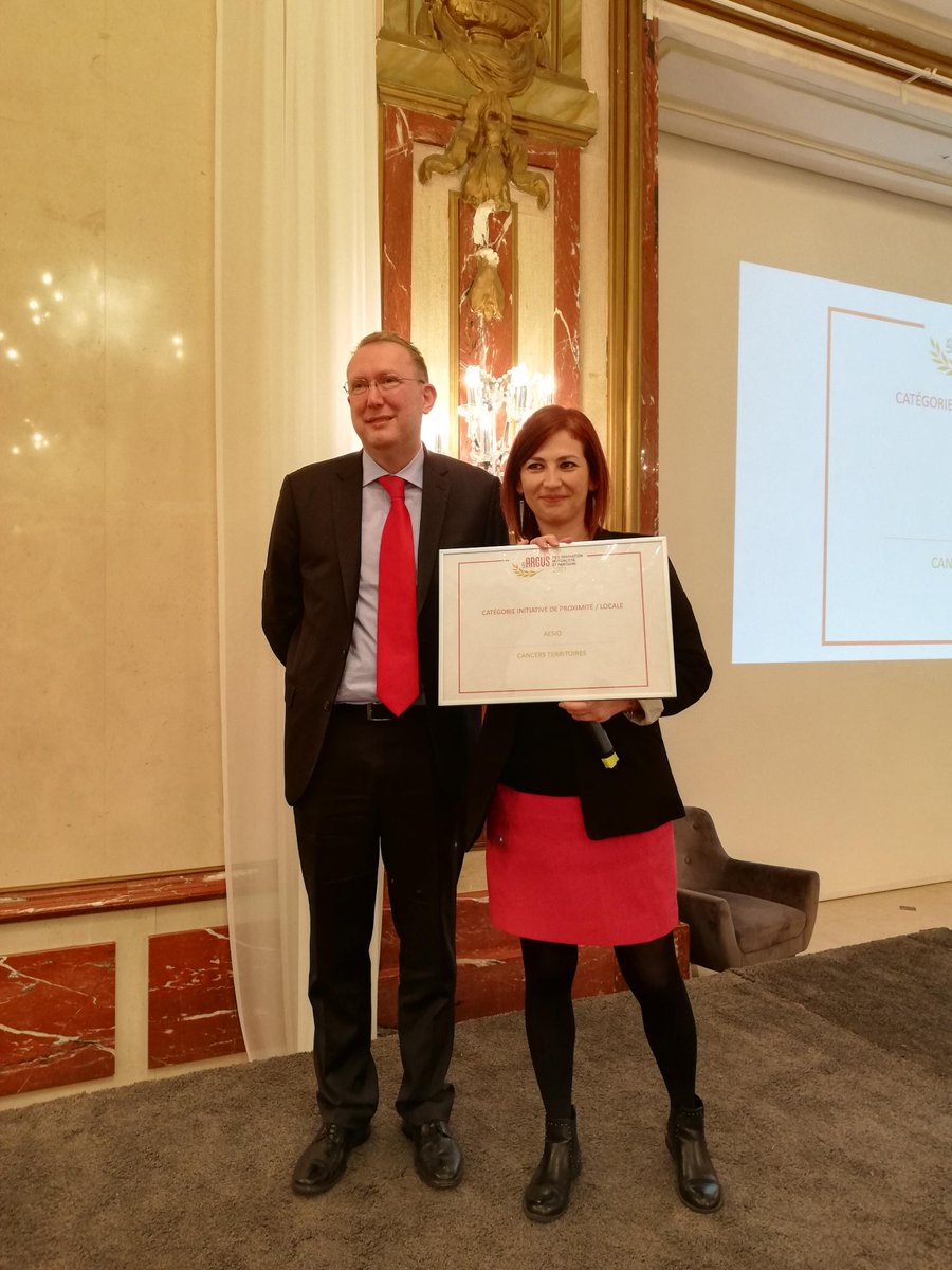 AesioMutuelle's tweet photo. 🏆 [Trophées #AMP 1/4] @AesioMutuelle récompensée par le prix @argusassurance dans la catégorie Initiative de proximité / locale pour notre projet « Cancer et territoires : nos élus s'engagent contre le cancer » cc @EvenementsARGUS https://t.co/WJA14F3ezb