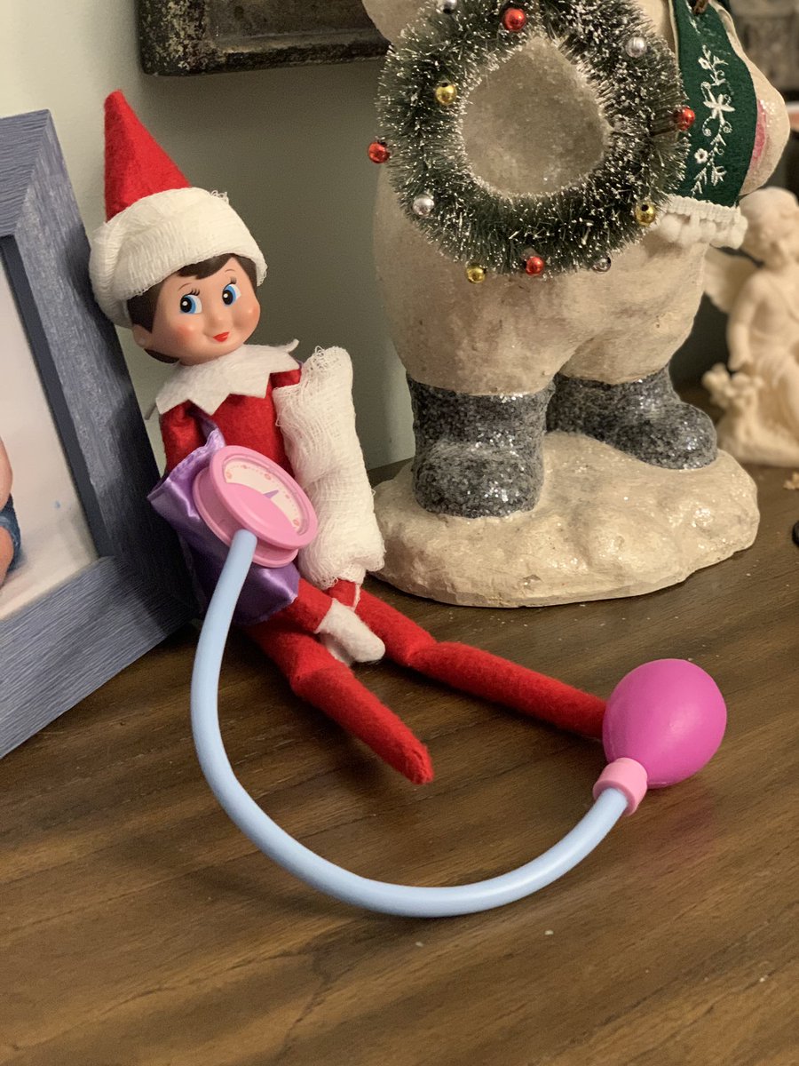 JohnJLicata's tweet photo. You cannot touch the elf or he/she loses its magic. Hopefully a lesson was learned this morning. 🎅#elfontheshelf #elfchronicles https://t.co/xXArvS1Mym