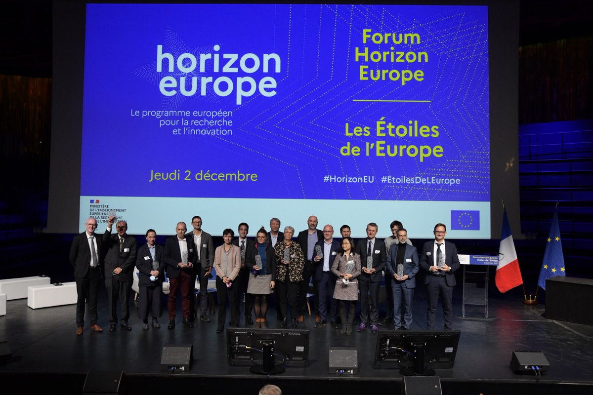 Forum #HorizonEU | Encore un grand bravo aux lauréats des trophées les #EtoilesDeLEurope 2021 👏
Pour en savoir + sur les projets qu'ils ont coordonnés 👉 enseignementsup-recherche.gouv.fr/fr/forum-horiz…