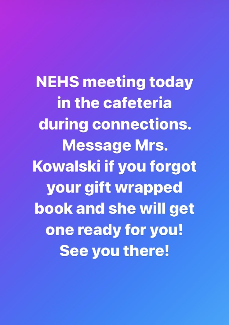 BrunswickNEHS's tweet photo. See you today!! ✏️ https://t.co/Q4dff3NjIJ