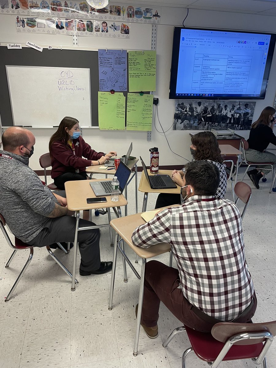 ebullock30's tweet photo. It was great just listening to @SidneyCentral ELA, SS &amp; Special Education grade level teams collaborating on alignment of skills, CFAs and outcomes.  #PLC #warriorPRIDE @KortneeGilmore @SHasselbarth @MaggieMcNamara7 @MissRogan2 @KerrieJohnston2 @stenta_tony https://t.co/Fh0WtOvMZq