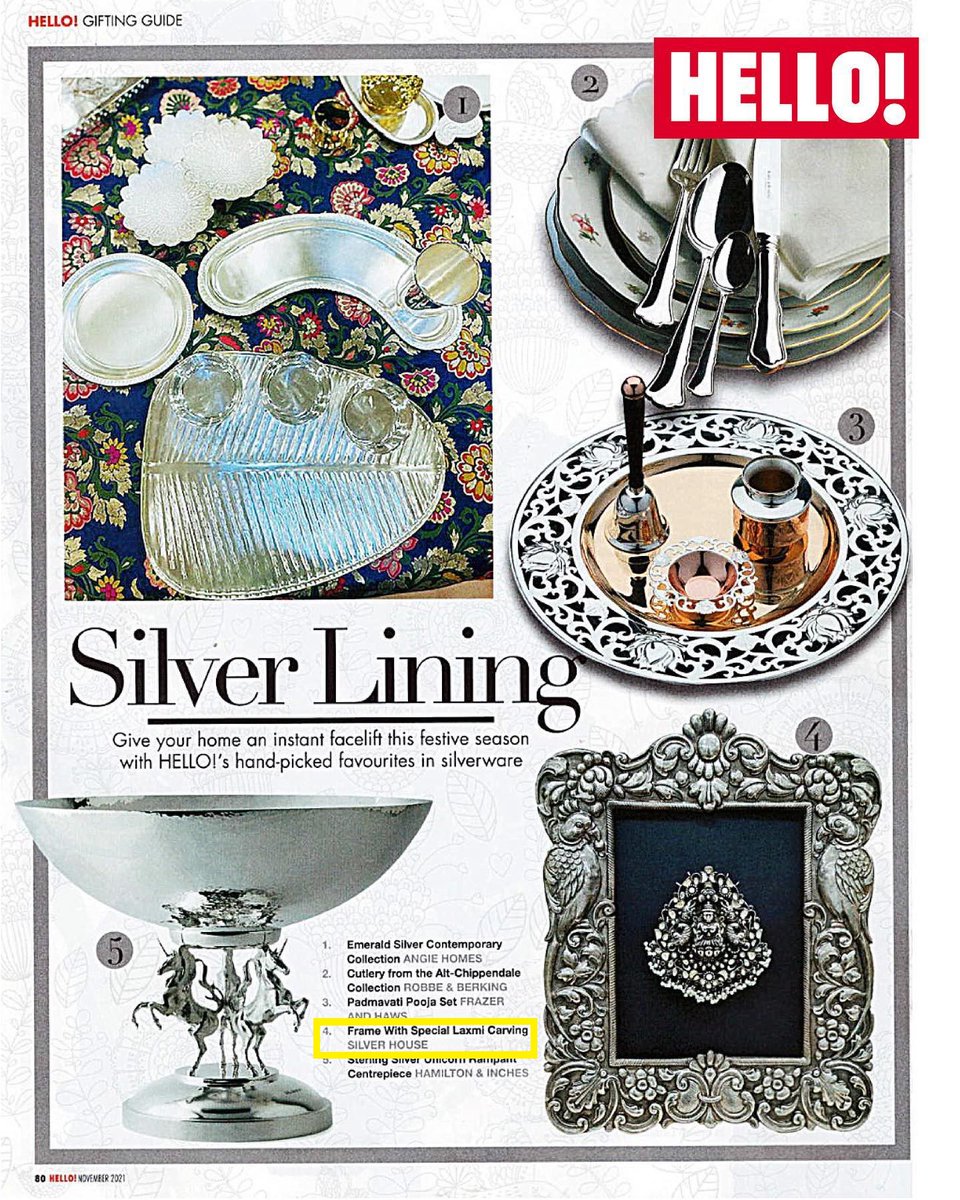 silver_house's tweet photo. @HELLOmagIndia picks Silver gifting articles from @silver_house for this festive season

Do visit our store for the latest collection 

https://t.co/Ay2YtGE0zb 

#silvergifts #silverweddinggift #silverarticles #silverhousecolaba #silverhouse.co.in #colabatales #Silver925 https://t.co/pLT1r37skA