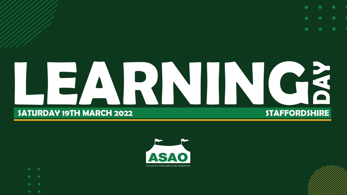 📆Save the date📅: our first event of 2022 is Learning Day! Taking place on Saturday 19th March in Staffordshire the Learning Day is where we focus on two vital topics for a day of discussions - have a suggestion for one of the topics? Contact us!