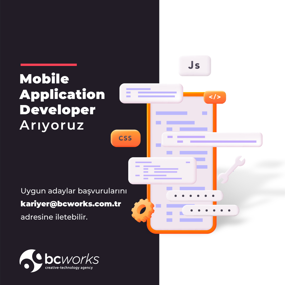 bcworkstr's tweet image. Teknolojiyle içli dışlı olan ajansımızın kardeş şirketi olan teknoloji firmamıza Sr. #BackendDeveloper ve #MobileApplicationDeveloper arıyoruz. “Aradığınız kişi benim” diyorsan CV’ni kariyer@bcworks.com.tr adresine gönderebilirsin.
#bcworks #kariyer #ourteam #işilanı #işilanları