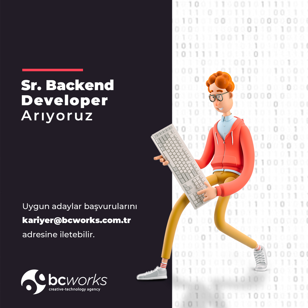 bcworkstr's tweet image. Teknolojiyle içli dışlı olan ajansımızın kardeş şirketi olan teknoloji firmamıza Sr. #BackendDeveloper ve #MobileApplicationDeveloper arıyoruz. “Aradığınız kişi benim” diyorsan CV’ni kariyer@bcworks.com.tr adresine gönderebilirsin.
#bcworks #kariyer #ourteam #işilanı #işilanları