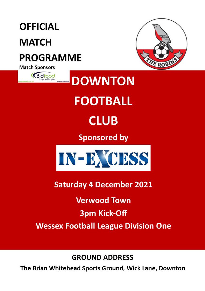 DowntonFC's tweet photo. Saturdays Match day Programme for our game against @verwoodtownfc. You can pick up a copy at the gate for £1 . 28 pages full of club and league information- definitely worth a read #pickupacopy UTR 🔴⚪️ @NonLgeProgs https://t.co/uqxlucpPqI
