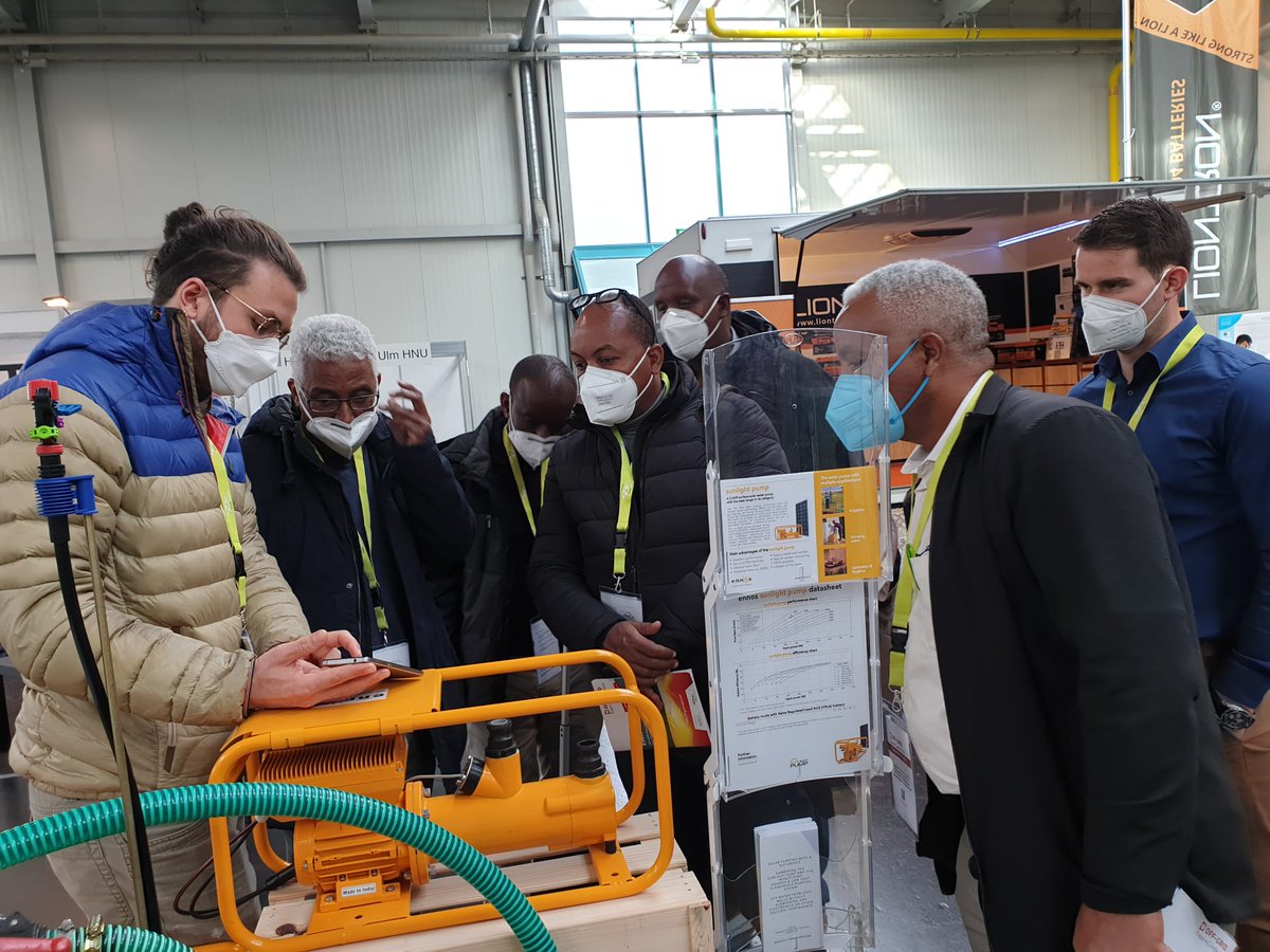 sunlightpump's tweet photo. We are happy to welcome you today and tomorrow at our booth Nr E005, Hall 7, at Offgrid Expo in Augsburg, Germany where we present our 0.5HP/ 1HP and 2HP #sunlightpump models. We are also featuring #JainIrrigationSystems and the #Impactpump! See you there! https://t.co/qtE6mk6z7K