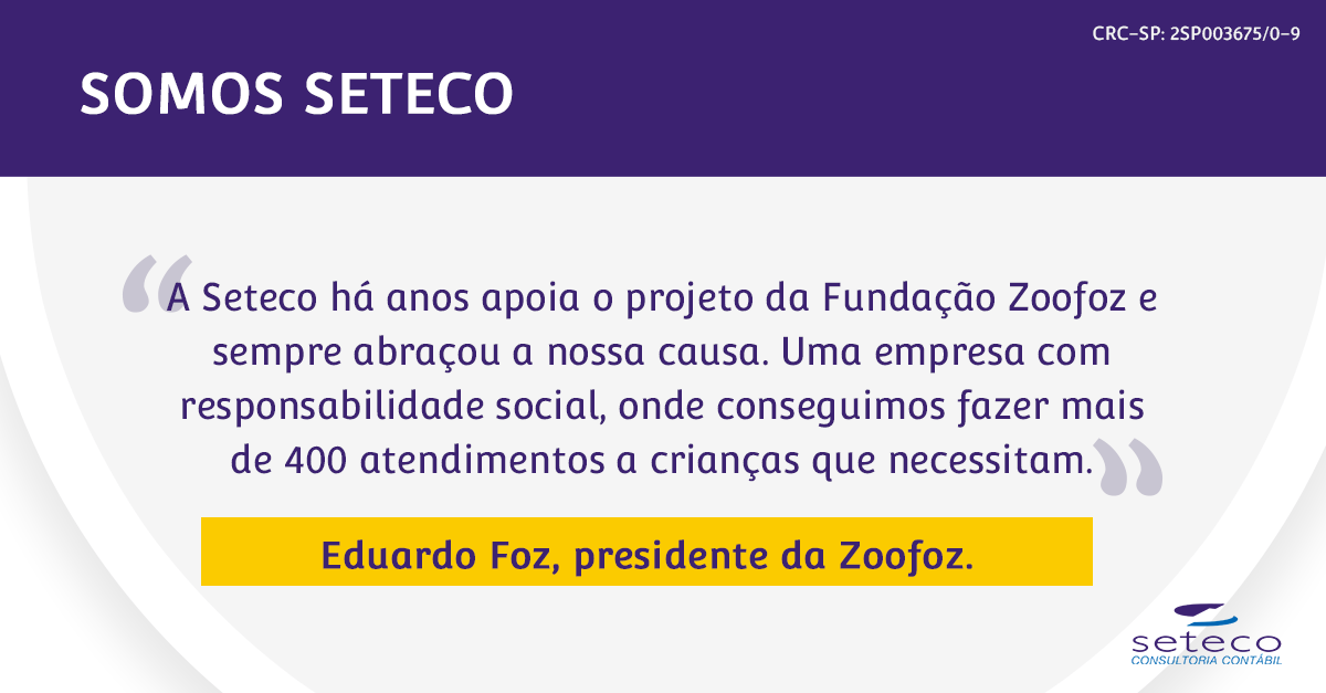 setecocontabil's tweet photo. Faça como a Fundação Zoofoz e tenha a Seteco como parceira em seus #serviços. Nossos profissionais conhecem bem as necessidades de organizações do #TerceiroSetor e podem ajudar em seus projetos.

Acesse para mais info: https://t.co/ZABoElMt8x #contabilidadedigital #contador https://t.co/eznIbhZSfA