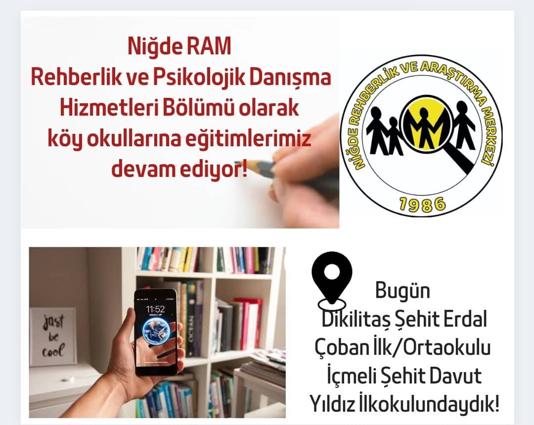 nigderam's tweet photo. Niğde RAM Rehberlik ve Psikolojik Danışma Hizmetleri Bölümü psikolojik danışmanları ile,rehber öğretmeni olmayan köy okullarımızda,  yerel hedefimiz "Bilinçli Teknoloji Kullanımı "konusunda bilgilendirici çalışmalarımıza devam ediyoruz! https://t.co/LFFfL5uhLz