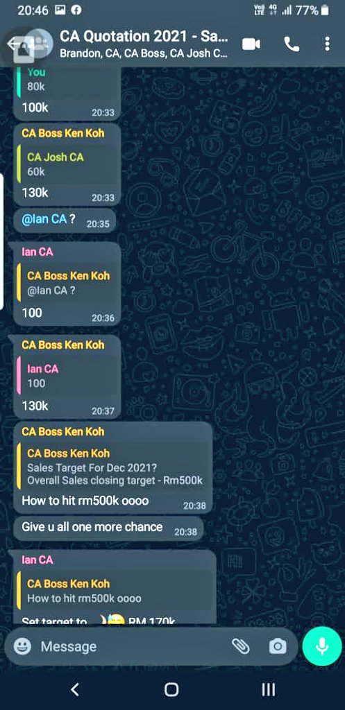 johnnylkm's tweet photo. ???????? I'm regular salesperson. not god. sohai la https://t.co/GfWdFnrtMS