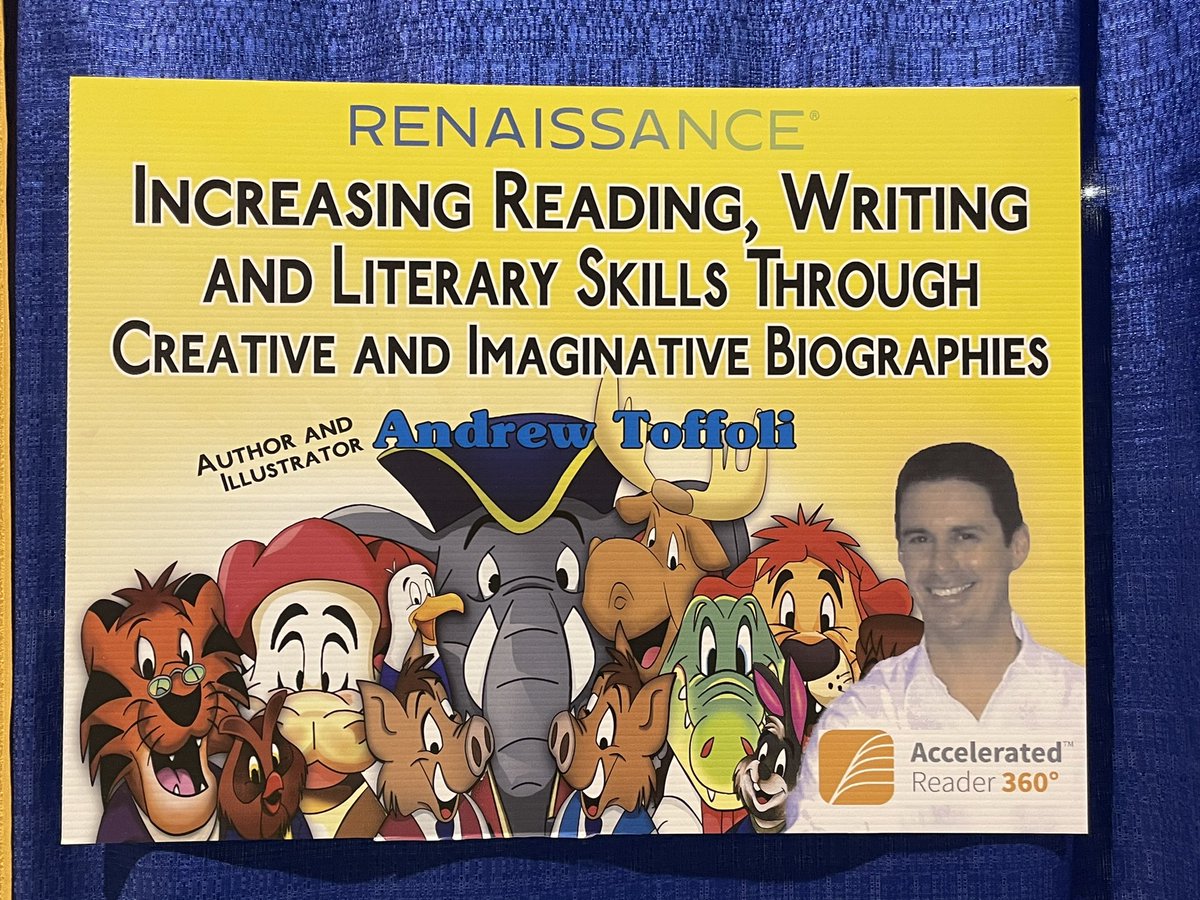 merzarp's tweet photo. Good morning! Don’t forget to visit us at booth 109 at 11:15am for Andrew Toffoli’s book signing #RenLearnUS #FloridaMediaEd #FAME21 https://t.co/qWvbrsE3xl