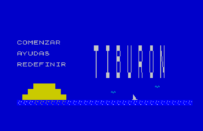 MarianoEMCh's tweet photo. El juego Tiburón que presentaré en la #zxdev pasa a ser para #Spectrum48kb en vez de 16. El apartado musical, la extensión de los menús, fuentes y falta de tiempo para la depuración del código han hecho que inevitablemente ocupe más espacio de lo deseado, aunque en Basic puro ;) https://t.co/5GPUMPyRlR