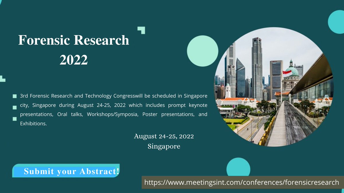 Forensic_Summit's tweet photo. Tracing the evidence behind forensic science

Get to know more! about #Forensic &amp; #Criminology at #Forensic_Resarch 2022 on August 24-25, 2022 at Singapore.
WhatsApp: +44 1392 914058
Mailto: info@theexpertsmeet.com
Visit: https://t.co/eJ1UFLlIn0 https://t.co/OYnLOikNmR