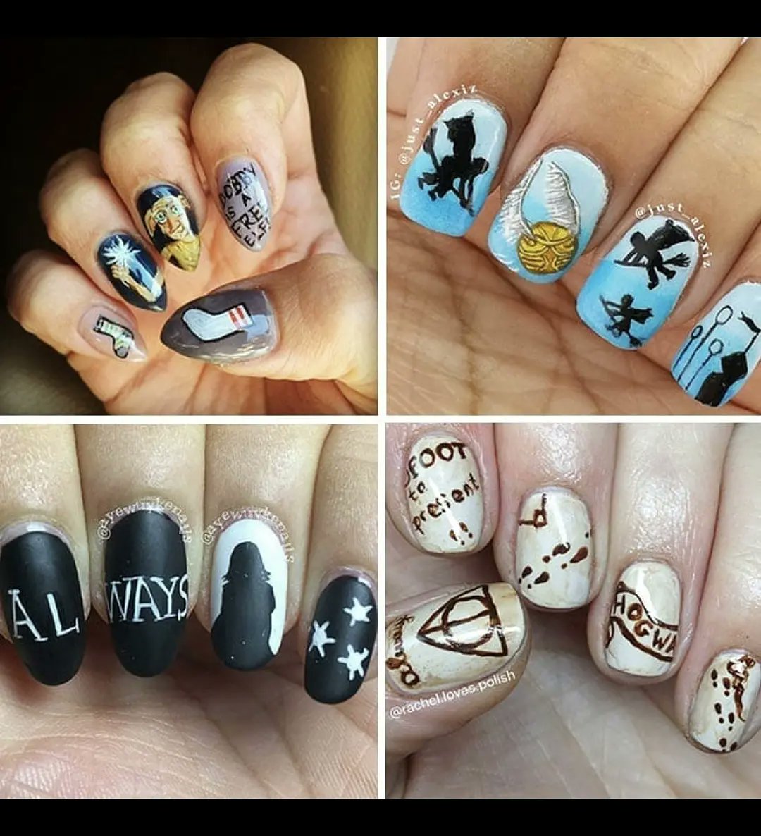 5 Harry Potter designs you want on your nails! / guiltless reading