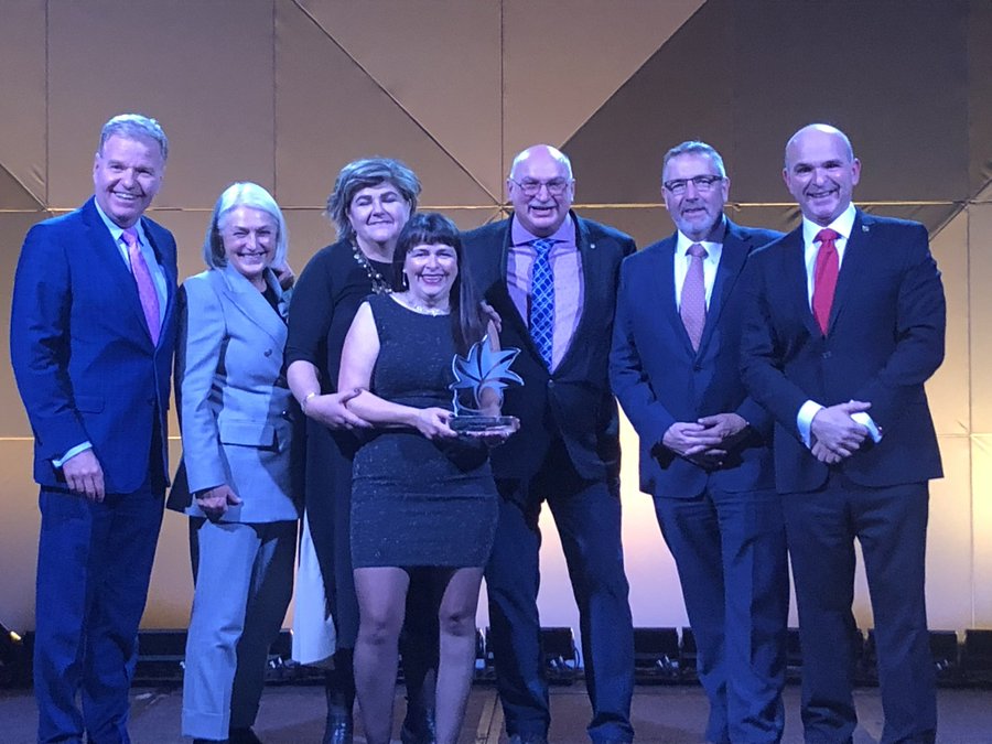 DowntownCBS's tweet photo. Congratulations to Rick, Debbie and the entire team at @OceanQuestNL for receiving the VIA Rail Canada Sustainable Tourism Award last night in Ottawa! #TIACongress #DowntownCBS @TownofCBS https://t.co/pJmHs6L8KH