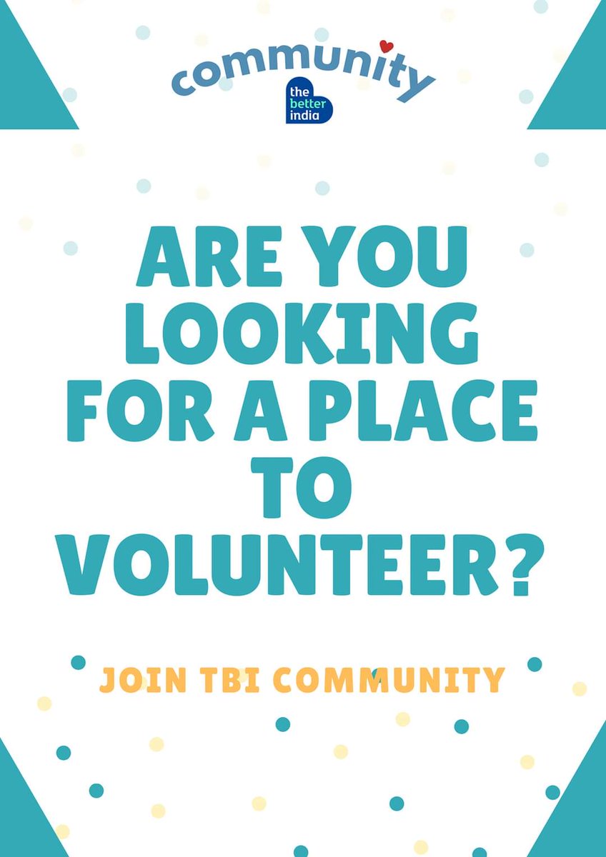 thebetterindia's tweet photo. If you are constantly looking for opportunities to donate and volunteer, join TheBetterGiving by #TBICommunity. It is a unique space created for people like you who believe in giving back to society in various ways.
Join now: https://t.co/fPA38JA2DG https://t.co/wTaOhpYRAO