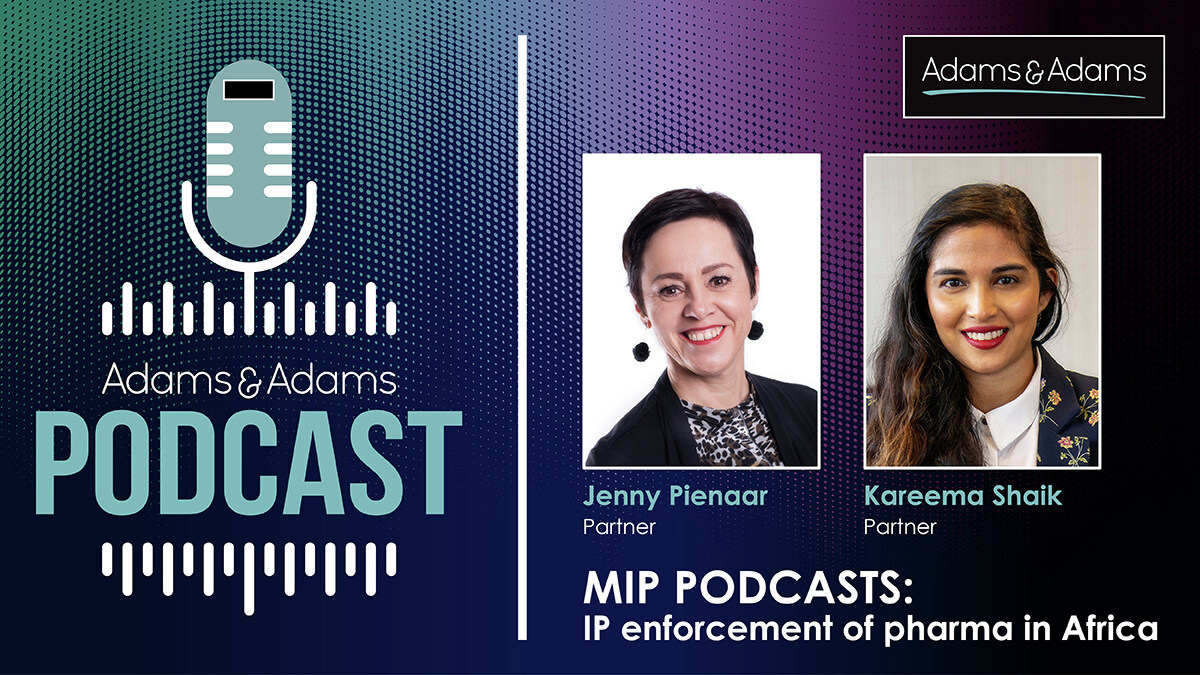 In the second episode of a three-part podcast series on the IP enforcement of pharma in Africa, Partners Jenny Pienaar and Kareema Shaik, spoke to MIP about the challenges associated with fighting counterfeiting in Africa. Listen here: https://t.co/e68QON5oVy https://t.co/lPvzc0v62A