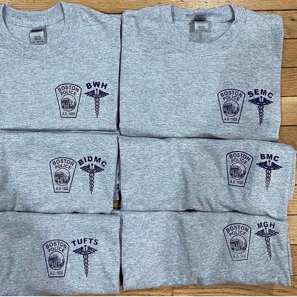 EStScreening's tweet photo. #EStXmas
#BostonPolice / MGH, BMC, Tufts, Beth Israel, Brigham &amp; Women’s, St Elizabeth’s shirts ($15) long sleeves ($20) hoodies ($30)
Contact us for group orders from other hospitals https://t.co/MZwbgBorwQ