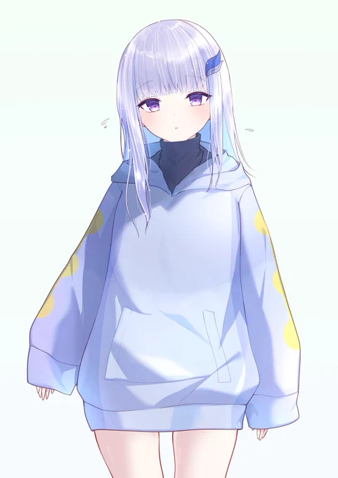 濡れ髪パーカー萌え袖皇女っっ
#ヘル絵スタ 