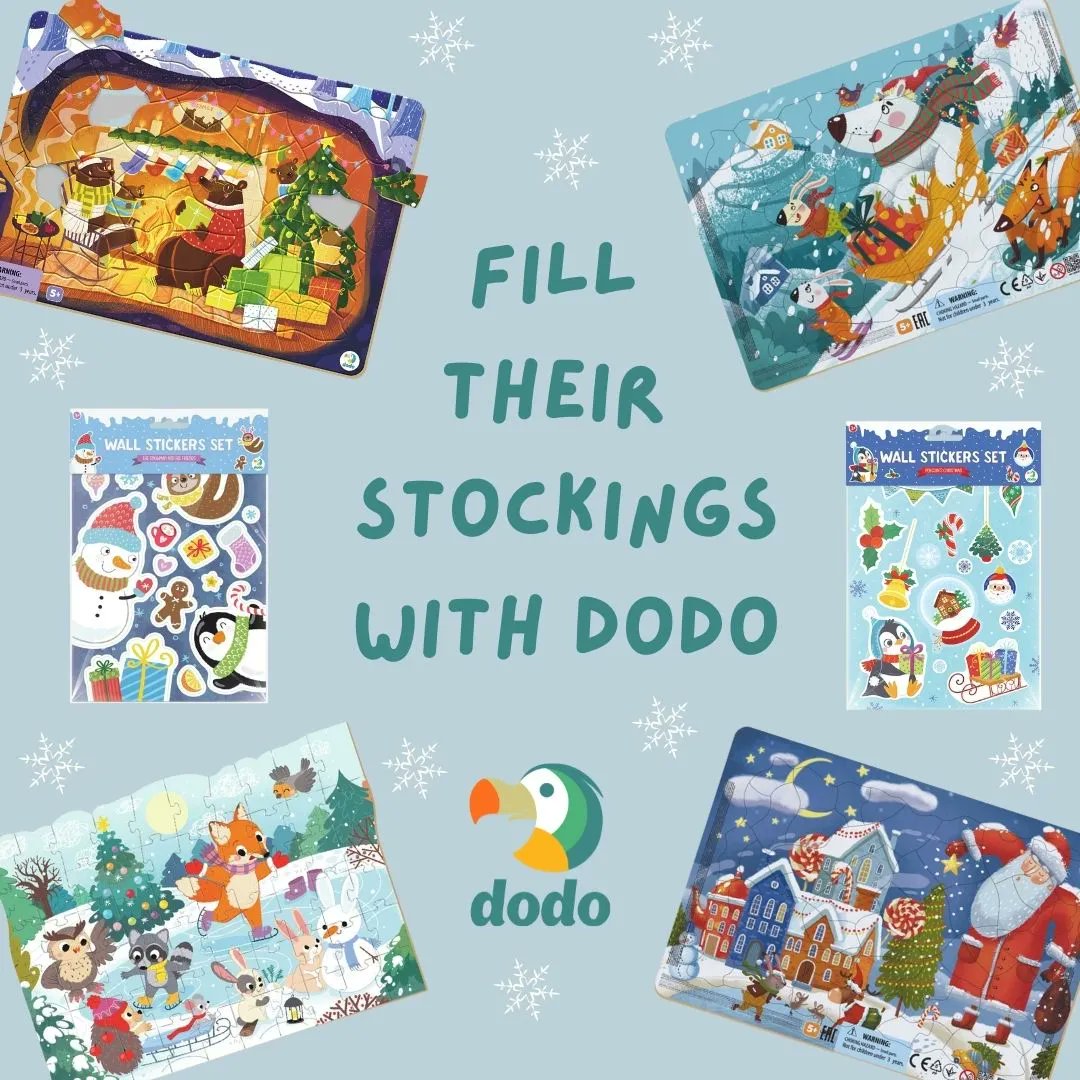 Dodo's Christmas themed puzzles and stickers are the perfect stocking stuffer for your little one. The puzzles feature various Christmas events detailing the excitement leading up to Christmas. 

🛒 Shop now: buff.ly/3xMr1MW