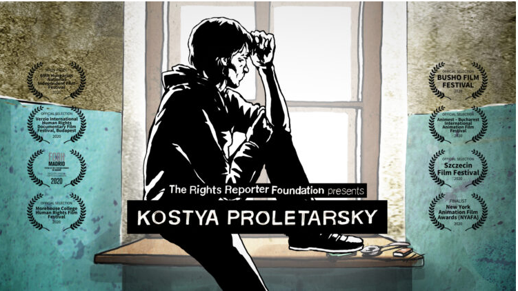 HRInews's tweet photo. Award winning documentary Kostya Proletarsky now online. 

Proletarsky died of TB meningitis at Botkin Hospital in St. Petersburg. His death was the result of 3 years of mistreatment, torture, denial of HIV meds in prison @RRFdrugreporter #harmreduction https://t.co/9svWxCiEjM https://t.co/xia5V7YGli