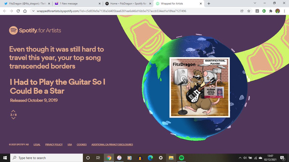 fitz_dragon's tweet photo. From our #spotifywrapped2021. If these two songs are considered the bangers from our oeuvre so far, then who are we to argue? 😜 #spofify #music https://t.co/HmbtrXQLfL