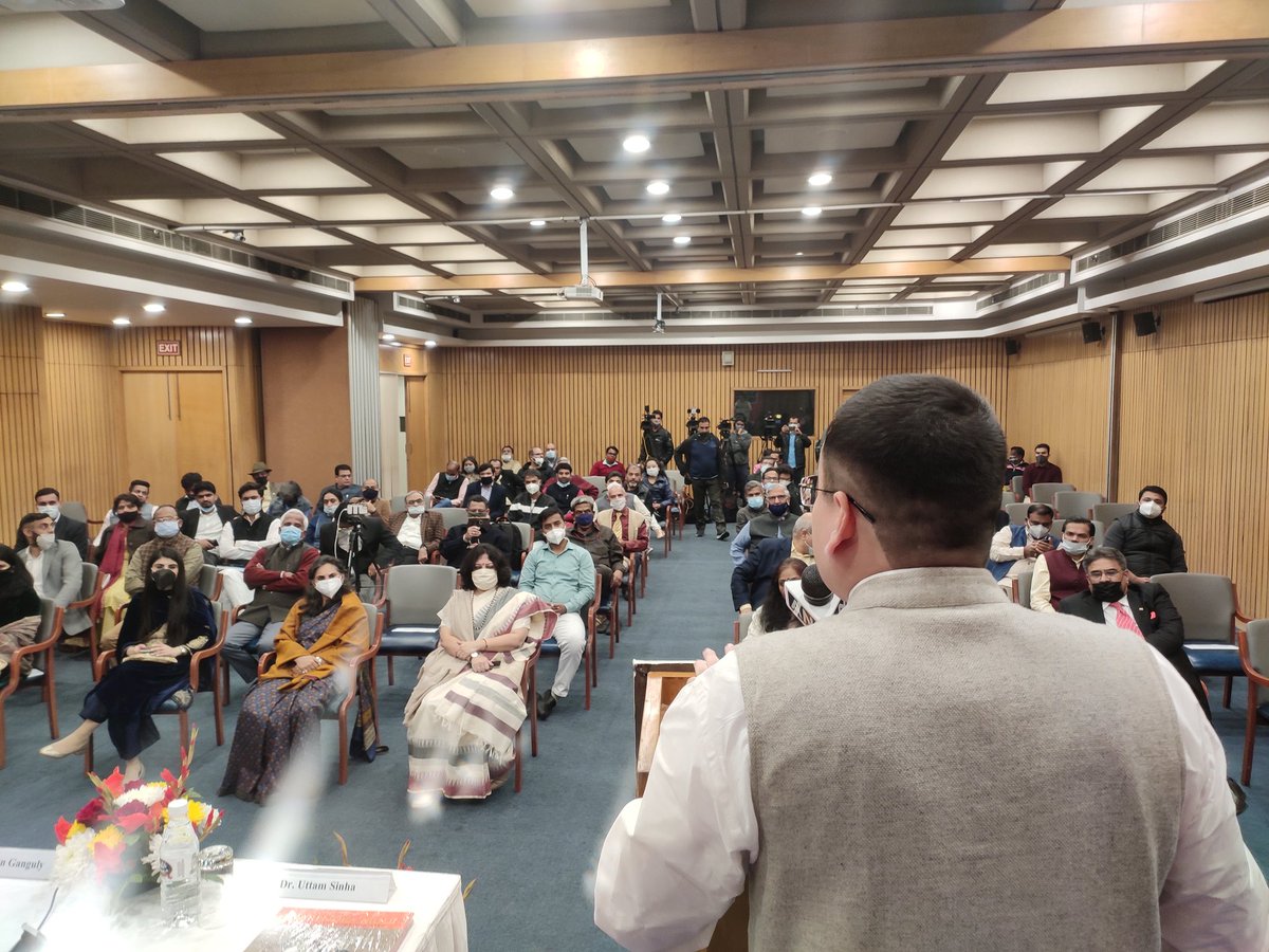 spmrfoundation's tweet photo. Welcome address by Hony. Director SPMRF Dr @anirbanganguly at the book release of "Modi 2.0: A Resolve To Secure India" #IndiaFirst #SecuringIndia https://t.co/4BQr5Hf7Qb