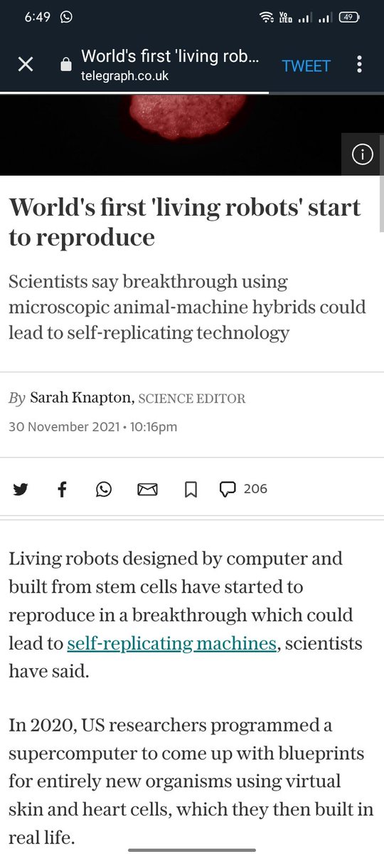 imtusharmeena's tweet image. This something new to know #Livingrobots