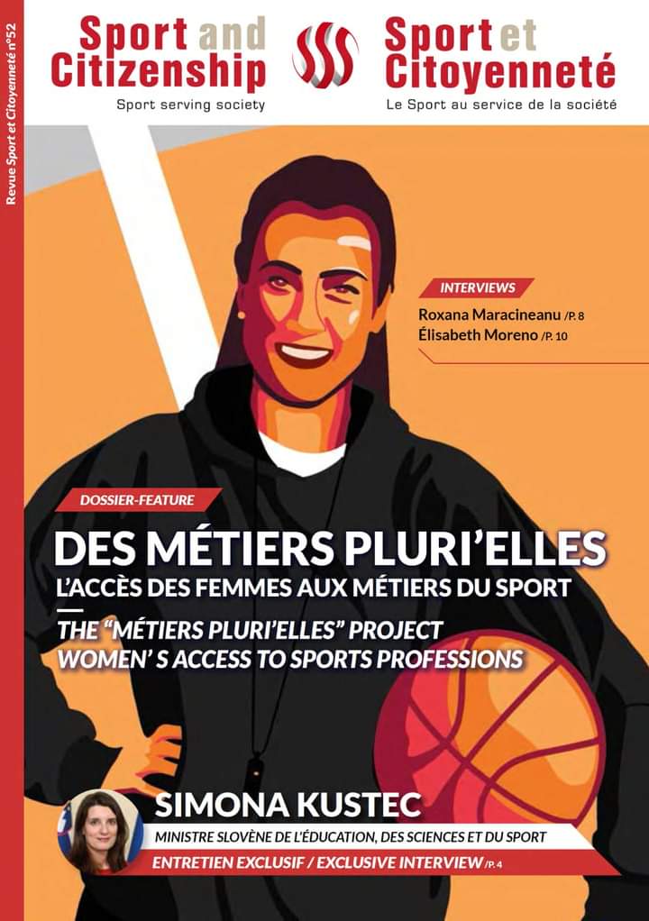 COSMOSportif's tweet photo. 🎙️🗞️ "Le COSMOS doit jouer tout son rôle dans les prochaines années pour augmenter significativement la place des femmes dans l’emploi sportif."

Philippe Diallo, interviewé dans le dernier numéro de Sport &amp; Citoyenneté, dédié à l'accès des femmes aux métiers du #sport ! https://t.co/B47NS69GFw