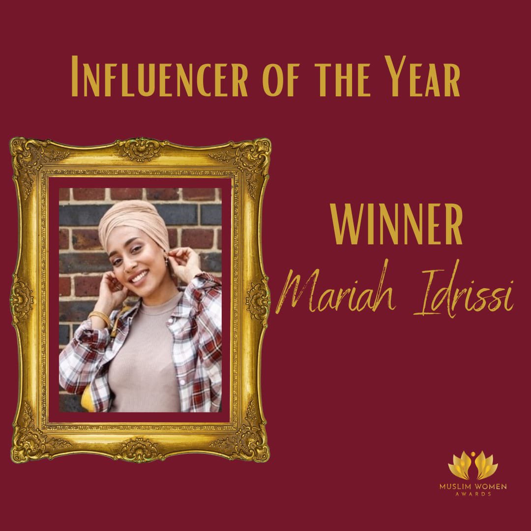 Congratulations <a href="/MariahIdrissi/">Mariah Idrissi</a> 
#muslimwomenawards #mwa2021